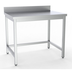 Edelstahltisch mit Aufkantung - L 1200 x T 600 mm - CombiSteel