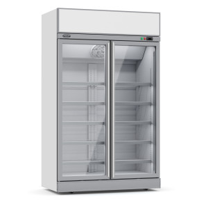 Negative Kühlvitrine - 2 Glastüren - 960 L - CombiSteel