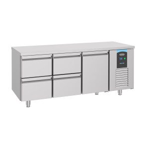 Positive Kühltisch GN 1/1 mit 1 Tür und 4 Schubladen - 474 L - CombiSteel