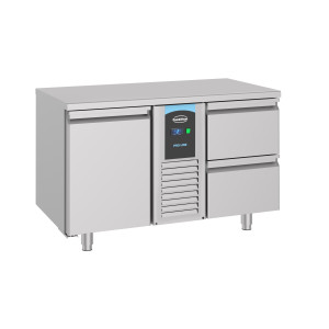 Positive Kühltisch GN 1/1 mit 1 Tür und 2 Schubladen - 281 L - CombiSteel