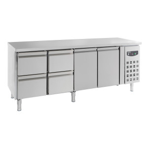 Positive Kühltisch GN 1/1 mit 2 Türen und 4 Schubladen - 553 L - CombiSteel