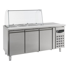 Saladette Réfrigérée Positive - 3 GN 1/1 - 465 L - CombiSteel