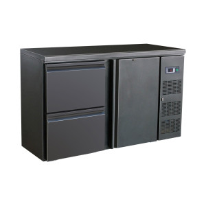 Rückkühlschrank mit 1 Tür und 2 Schubladen - 350 L - CombiSteel