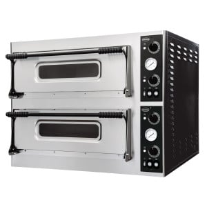 Four à Pizza à 2 Chambres - 2 x 4 Pizzas - 400 V - CombiSteel