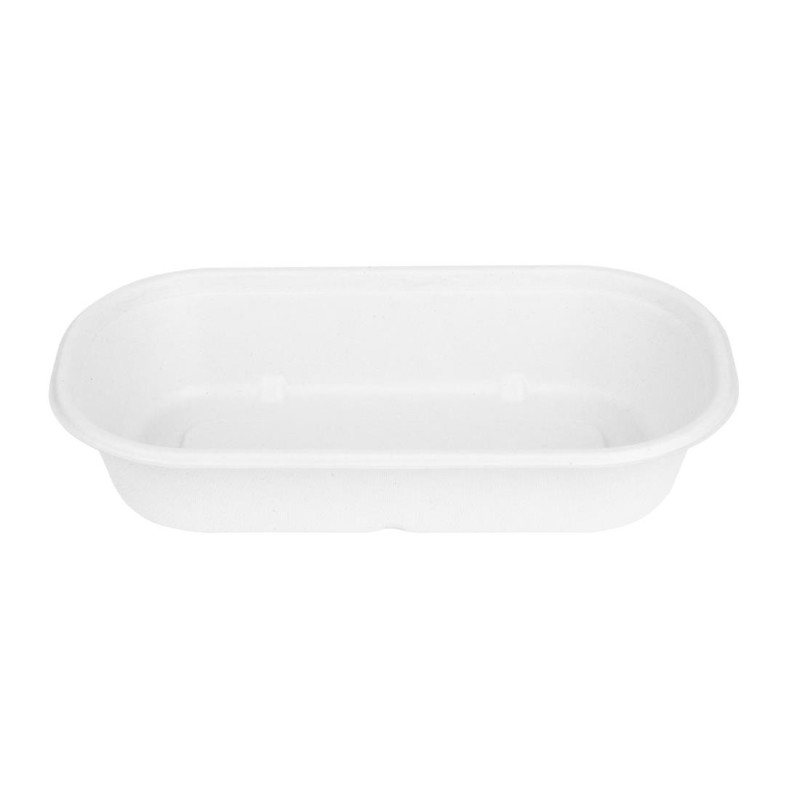 Barquette Ovale en Bagasse - 850 ml - Lot de 100 - Fiesta Barquette Ovale en Bagasse - 850 ml - Lot de 100 - Fiesta