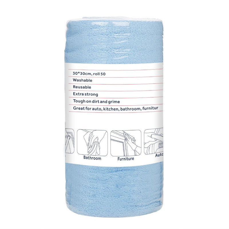 Mikrofasertücher Blau - 300 x 300 mm - 50 Blätter - FourniResto Mikrofasertücher Blau - 300 x 300 mm - 50 Blätter - FourniResto