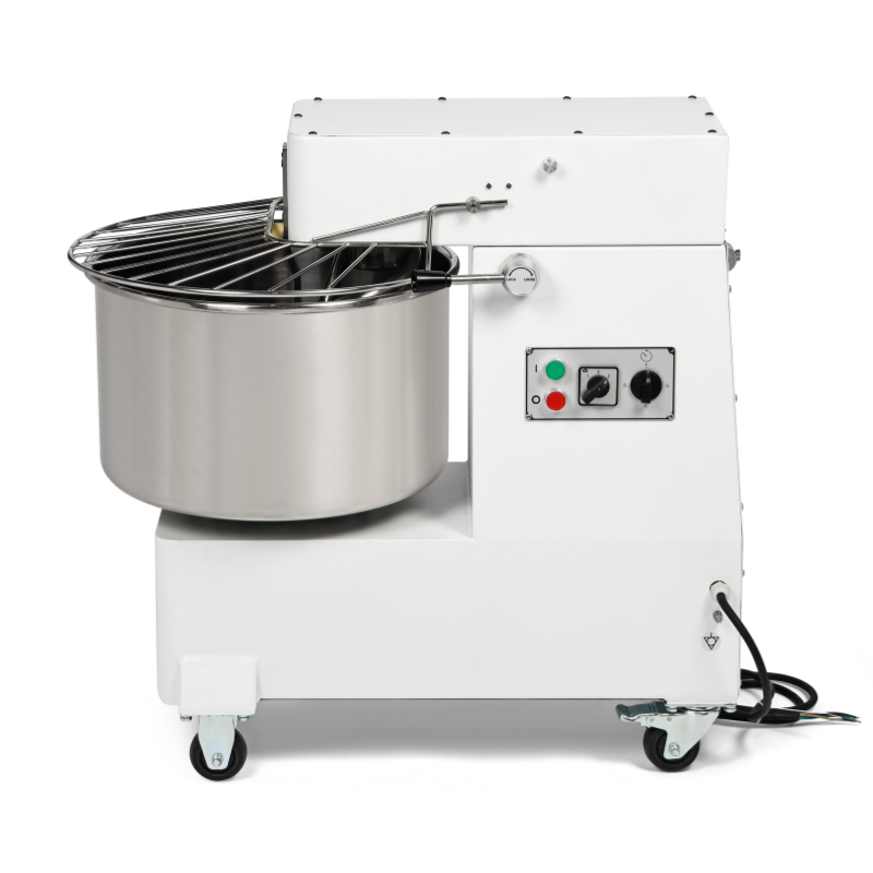 Knetmaschine 50 L mit abnehmbarem Kessel und hochklappbarem Kopf - 2 Geschwindigkeiten - Dynasteel Knetmaschine 50 L mit abnehmbarem Kessel und hochklappbarem Kopf - 2 Geschwindigkeiten - Dynasteel