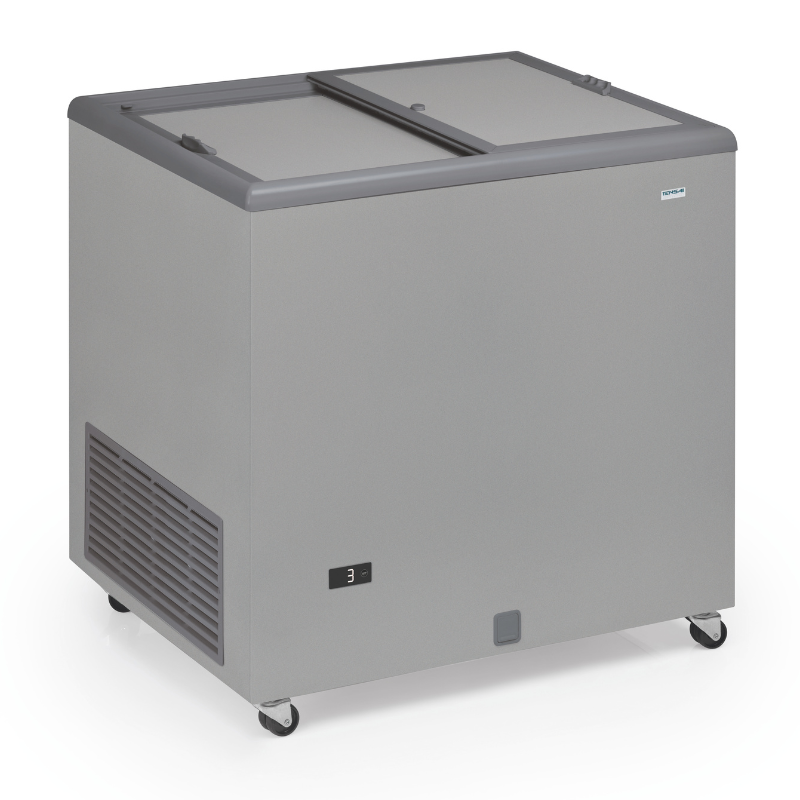Professional Stainless Steel Chest Freezer with Opaque Lid - 220 L Professional Stainless Steel Chest Freezer with Opaque Lid - 220 L