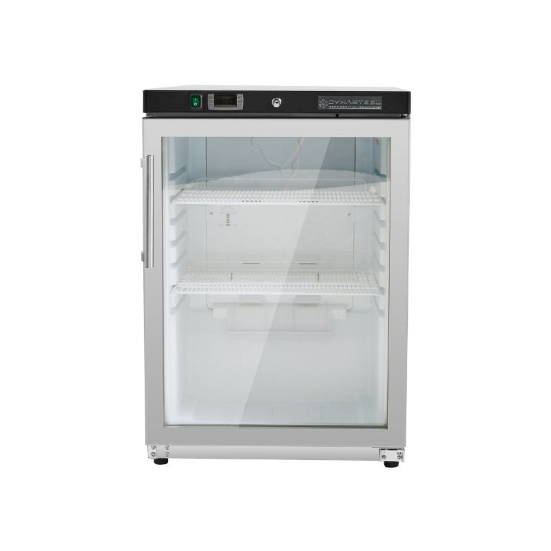 Mini Refrigerated Cabinet 200 L - Positive Glass Stainless Steel - Dynasteel Mini Refrigerated Cabinet 200 L - Positive Glass Stainless Steel - Dynasteel