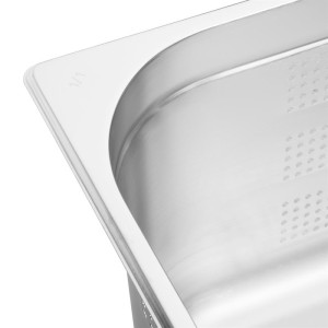 Bac Gastro GN 1/1 Inox Perforé - Profondeur 200 mm - 28 L - Vogue