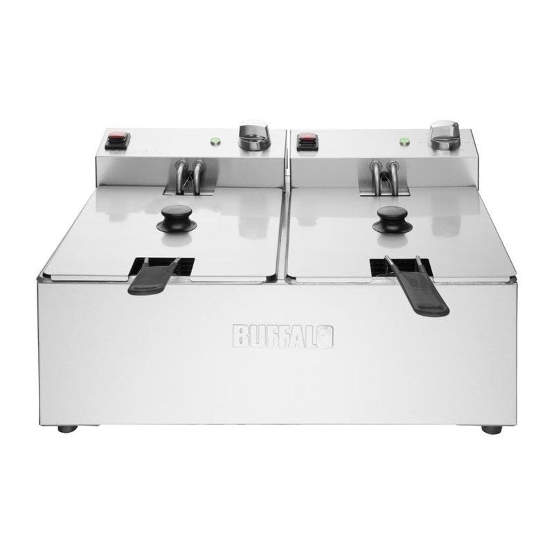 Double Electric Fryer - 2X5L - Buffalo Double Electric Fryer - 2X5L - Buffalo