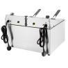 Doppelte elektrische Fritteuse mit Timer - 2 x 8 L - Buffalo