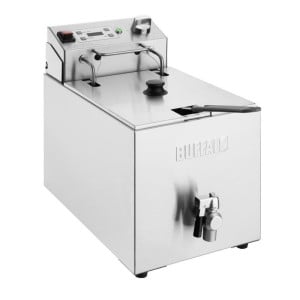 Einfache elektrische Fritteuse mit Timer - 1 x 8L - Buffalo