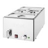 Bain-Marie mit Ablasshahn und GN-Behältern