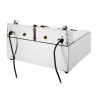 Doppelte elektrische Fritteuse mit Timer - 2 x 5 L - Buffalo