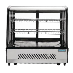 Black Countertop Refrigerated Display - 120 L - Polar
