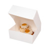 White Cardboard Pastry Box - 29 x 29 cm - Pack of 25 - FourniResto