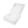 White Cardboard Pastry Box - 29 x 29 cm - Pack of 25 - FourniResto