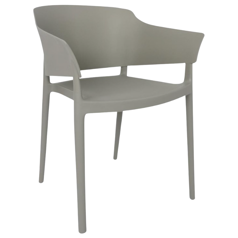 Fauteuils Lorenzo Café Gris - Lot de 2