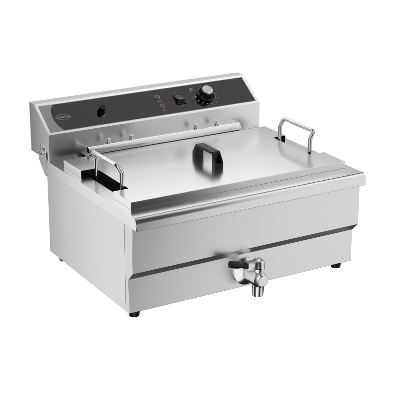 Professional Deep Fryer with Drain Valve - 25 L - CombiSteel Professional Deep Fryer with Drain Valve - 25 L - CombiSteel