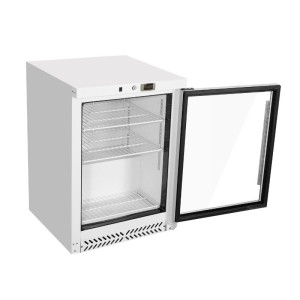 Mini-Kühlschrank mit Glastür 170 L 0/+8 °C - Dynasteel