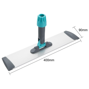 Flach-Aluminium-Besenstiel Weiß - 400 mm