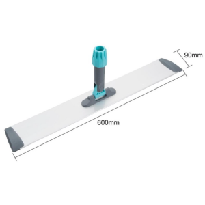 Flach-Aluminium-Besenstiel Weiß - 600 mm