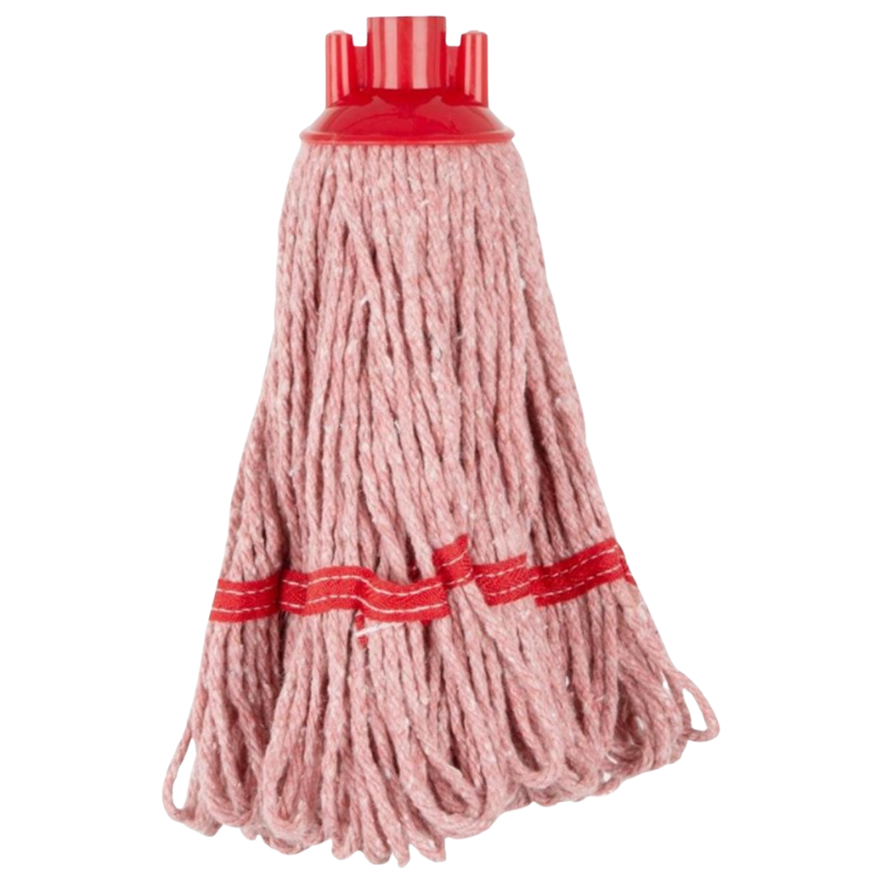 Kopf Wischmopp mit Fransen Roter Streifen - 0,2 kg