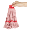 Kopf Wischmopp mit Fransen Roter Streifen - 0,2 kg