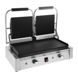 Gerillter/Glatter Doppelkontaktgrill - Buffalo