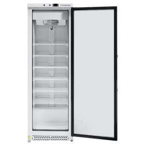 Gefrierschrank 400 L mit Glastür Umluftkühlung -18/-22°C