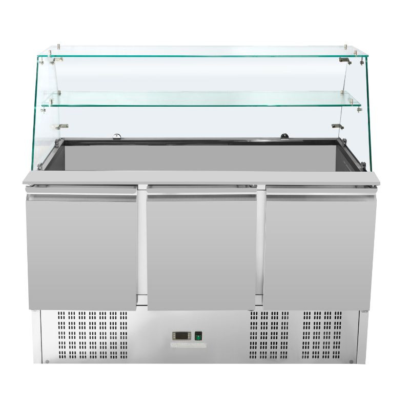 Saladette Kühlschrank 3 Türen - 368 L - Dynasteel Saladette Kühlschrank 3 Türen - 368 L - Dynasteel