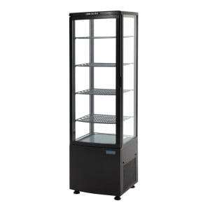 Schwarze Kühlvitrine Serie C 235 L - Polar