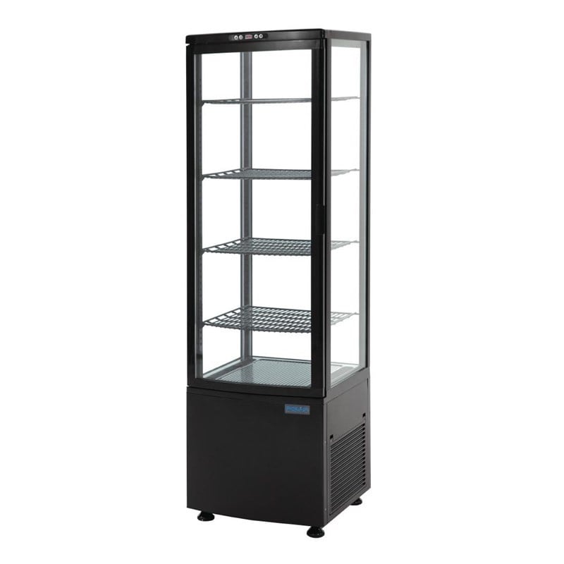 Schwarze Kühlvitrine Serie C 235 L - Polar Schwarze Kühlvitrine Serie C 235 L - Polar