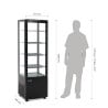 Schwarze Kühlvitrine Serie C 235 L - Polar