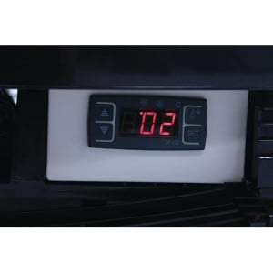 Schwarze Kühlvitrine Serie C 235 L - Polar