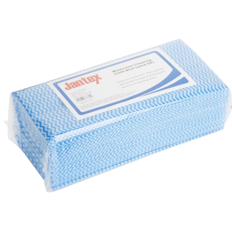 Blaue Reinigungstücher für das Badezimmer - Set von 50 Blaue Reinigungstücher für das Badezimmer - Set von 50