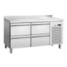Positive Refrigerated Table 4 Drawers GN 1/1 with Backsplash