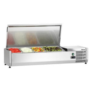 Refrigerated Saladette to Place Stainless Steel - 3 x GN 1/3 + 1 x GN 1/2