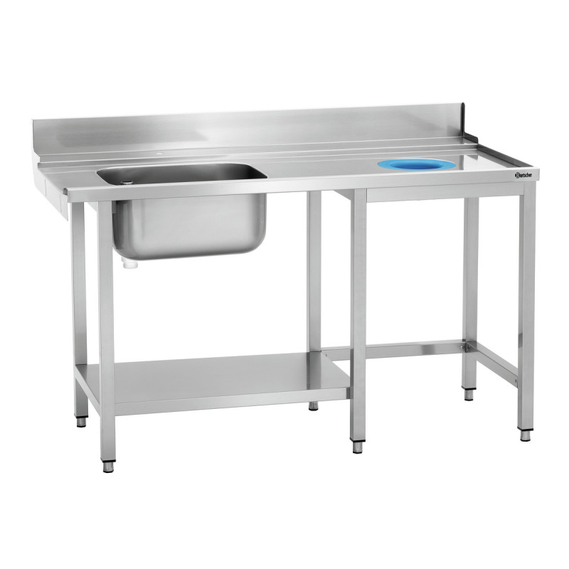 Table de Tri avec Evier et Un Trou - L 1495 x P 730 mm - Bartscher Table de Tri avec Evier et Un Trou - L 1495 x P 730 mm - Bartscher