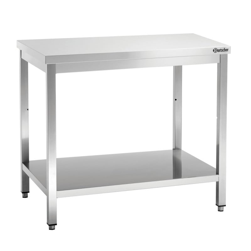 Stainless Steel Work Table with Lower Shelf - D 700 mm - L 1200 mm - Bartscher Stainless Steel Work Table with Lower Shelf - D 700 mm - L 1200 mm - Bartscher