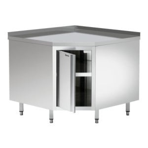 Eckmöbel aus Edelstahl - L 1000 x T 1000 mm - Bartscher