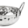 Gehämmerte Kadai-Schale aus Edelstahl Tischpräsentation 150 mm - Gastronoble