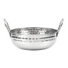Gehämmerte Kadai-Schale aus Edelstahl Tischpräsentation 170 mm - Gastronoble