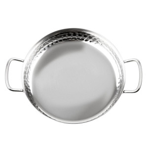 Hammered Edelstahlplatte Tischpräsentation 180mm - Gastronoble
