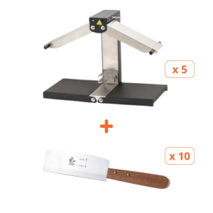 Pack Brezières Basalte und Raclette-Messer - Tellier