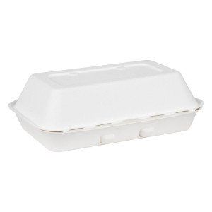 Kompostierbare Lebensmittelbehälter aus Bagasse Fiesta 400x335mm - Packung mit 200 - Fiesta Green