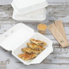 Kompostierbare Lebensmittelbehälter aus Bagasse Fiesta 400x335mm - Packung mit 200 - Fiesta Green