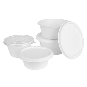 Bagasse-Schalen Fiesta Kompostierbar 750 ml - Packung mit 50 - Gastronoble