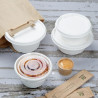 Bagasse-Schalen Fiesta Kompostierbar 750 ml - Packung mit 50 - Gastronoble